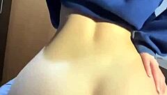 best reverse cowgirl ive ever experienced with skinny girlfriend spreading huge ass in dorm roommate passionate sex