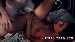 in this hardcore scene, a dominant girl takes control over the poor tiny 18+ latina teen gina valentina