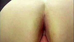 I'm sittin pushin this huge toy so horny wantin dp bad