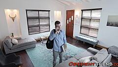 fetish teen untied from bondage to suck and fuck big black cock