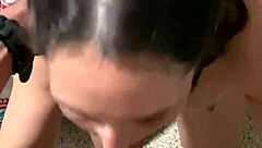 brunette milf enjoys interracial sex with latino guy in homemade video