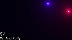 In a solo session at home, petite Czech brunette Claudia Macc fingers her shaved pussy and uses a black dildo to reach orgasm.