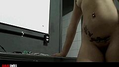 young brazilian crossdresser records amateur homemade session with ass play in casual setting