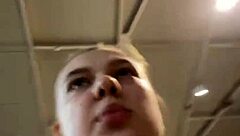 this chubby teen with big tits and ass got fingered and fucked hard in the gym until she squirted outdoors