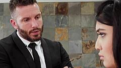 oh gosh, this asian stepdaughter gets punished super rough by daddy's dick and belt in the garage with extreme spanking and humiliation...