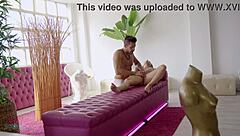 happy ending massage turns into doggystyle fucking and cum on tits for cheating colombian wife