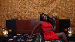 oh wow this ebony threesome with pussy licking and doggystyle fucking 😈