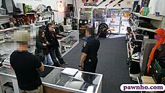 Hey, two chicks tried stealing but got banged hard by that pawn dude! 😏🔥