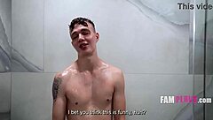 Overwhelmed by taboo desires as Josh Rivers gets pity anal from Charlotte Sins in American shower scene