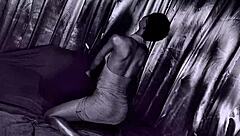 tag team double penetration fills all holes with big black cocks while spitting on pretty teen in long socks.