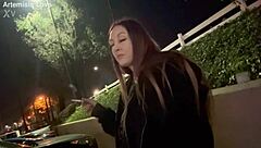 Smoking Hot Italian Milf Artemisia Love Enjoys Solo Outdoor Cigarette Session With Long Hair Flowing!