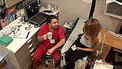 Maria casually explores her intense fetish desires in the orgasm research inc session with building ecstasy