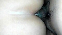 Anal toy play stretches her open ass but she only handles half the intense dildo action 😈