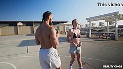 Athletic Redhead In Bikini And Shorts Faces Muscular Stud For Outdoor Pussy Licking Face Sitting Spanking And Cumshot In Reality Kings Scene