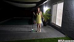 uh, elise caught me actin all pervy, then we got into cowgirl and missionary with her ridin me pov style as a hot redhead milf