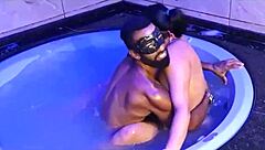 in a casual gathering, the married latina joins an interracial amateur event for some lighthearted fun