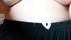 i'm a pregnant milf spitting on my big tits and nipples just for fun