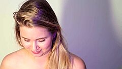 oh gosh i adore giving this cute blonde babe with big boobs a wet pussy massage its so relaxing ya know