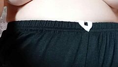 i'm a pregnant milf spitting on my big tits and nipples just for fun