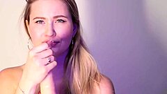 oh gosh i adore giving this cute blonde babe with big boobs a wet pussy massage its so relaxing ya know