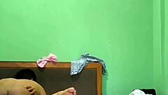 Hot indian couple gets wild with hardcore sex in a cozy hotel room