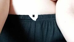 i'm a pregnant milf spitting on my big tits and nipples just for fun