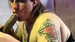 Why not enjoy this big tits blonde slut giving a deepthroat blowjob to her lover in halloween fun?