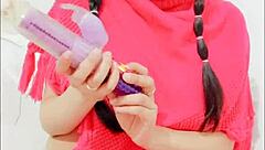 hey playful blue, masturbate that dildo deep and squirt hard for me uncensored