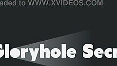 Hot Nerdy Blonde Enjoys Deepthroat And Cumshot At Gloryhole With Glasses On