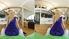 in this czech vr experience a mesmerizing blonde girlfriend gets horny in lingerie then rides your cock in cowgirl and doggystyle pov with natural tits bouncing