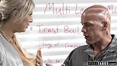 Why does this stepdaughter beg her stepdaddy to let her stay? She offers old and young taboo sex with her uncle watching.