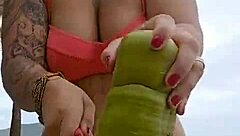 on the beach i'm just making up excuses to flash and show off my big pussy in this exhibitionist moment