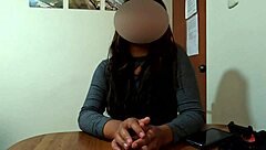 In this casting session, shy student Laura experiences her first oral encounter and ends with creampie without protection