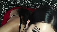 O wellington prado got a deep blowjob on his big veiny cock and covered my face with cum - full on red