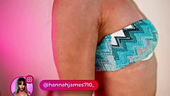 Cheeky designer bikinis try on haul featuring Hannah James in Indian style