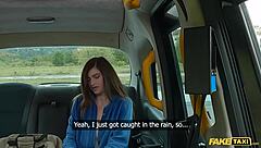 perhaps a petite brunette craves that big cock in her tight spot during a wild taxi ride with orgasms