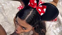 Hey, Minnie Mouse craved some cheese but switched to fun vibes on Halloween instead