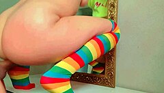 Roommate Shows Off Sex Skills in Colorful Lingerie!