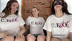 Hey, check out this tit worship joi session with elle eros, hasmik, and clara dee