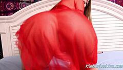 Teen Kimber Lee Delivers Intense V-Day Blowjob With Cumshot Handjob On Big Tits