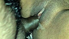 Big tits Desi Indian bhabi enjoys romantic pussy licking with husband!