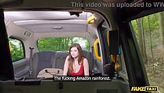 perhaps a petite brunette craves that big cock in her tight spot during a wild taxi ride with orgasms