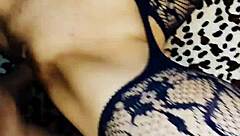 That 40 year old milf feels so nervous yet excited pushing through her first porn studio filming with a big cock