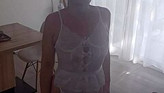 Big Ass Mature Milf in Lingerie and Panties Shows Off Sexy Fat Curves