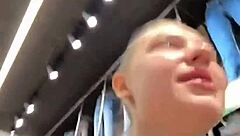 this teen bbw with big tits and ass gets wet in the changing room. she masturbates her pussy close up until orgasm.