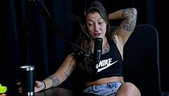 Oruan isn't her type, she's kissed famous people, started some fun in the nude, and wants to hook up with two bi guys - Flor de Damiana on Sheer Red.