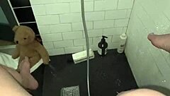 Arab teen with perfect body strips in shower for solo masturbation squirting orgasm on her tight pussy