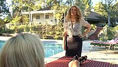 Watch This Small Titty Blonde 18+ Lesbian Dive into Mature Pussy Eating! Heavy Scissoring and Kissing Follow.