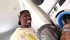 My big butt roommate Stephanie Love got stuck in the dryer machine