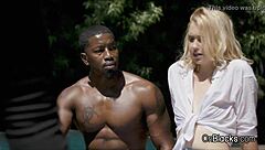 Curvy Lena Paul gets pounded hard by that big black dick in interracial action